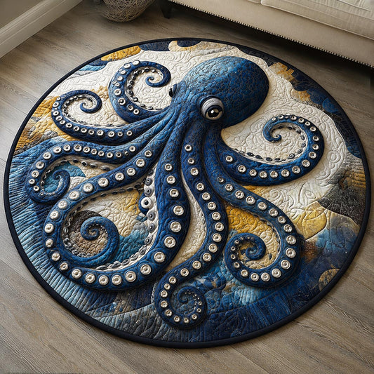 Tranquil Tentacles Quilted Round Mat NCU0DV9811