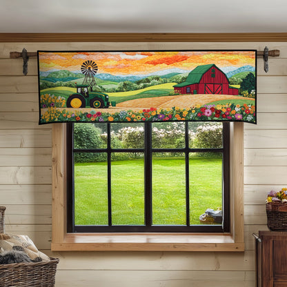Tranquil Tractor Road Quilted Valance NCU0PT6047