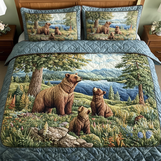 Tranquil Trails 3-Piece Quilted Bedding Set NCU0VH2715