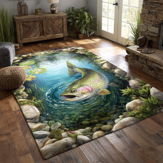 Tranquil Trout Area Rug NCU0TV1854