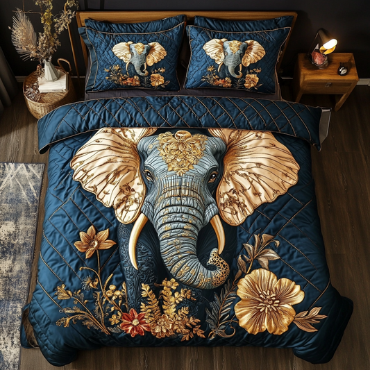 Tranquil Tusk 3-Piece Quilted Bedding Set NCU0DK2738