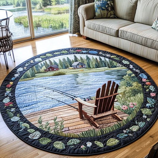 Tranquil Views Quilted Round Mat NCU0PT6940