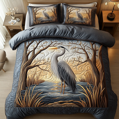 Tranquil Waters 3-Piece Quilted Bedding Set NCU0VH2480