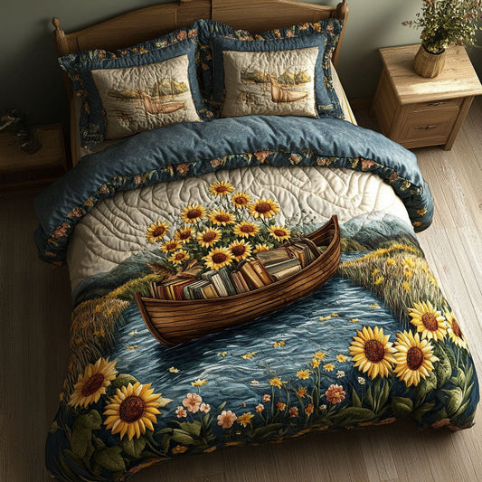 Tranquil Waterscape 3-Piece Quilted Bedding Set NCU0PT5024