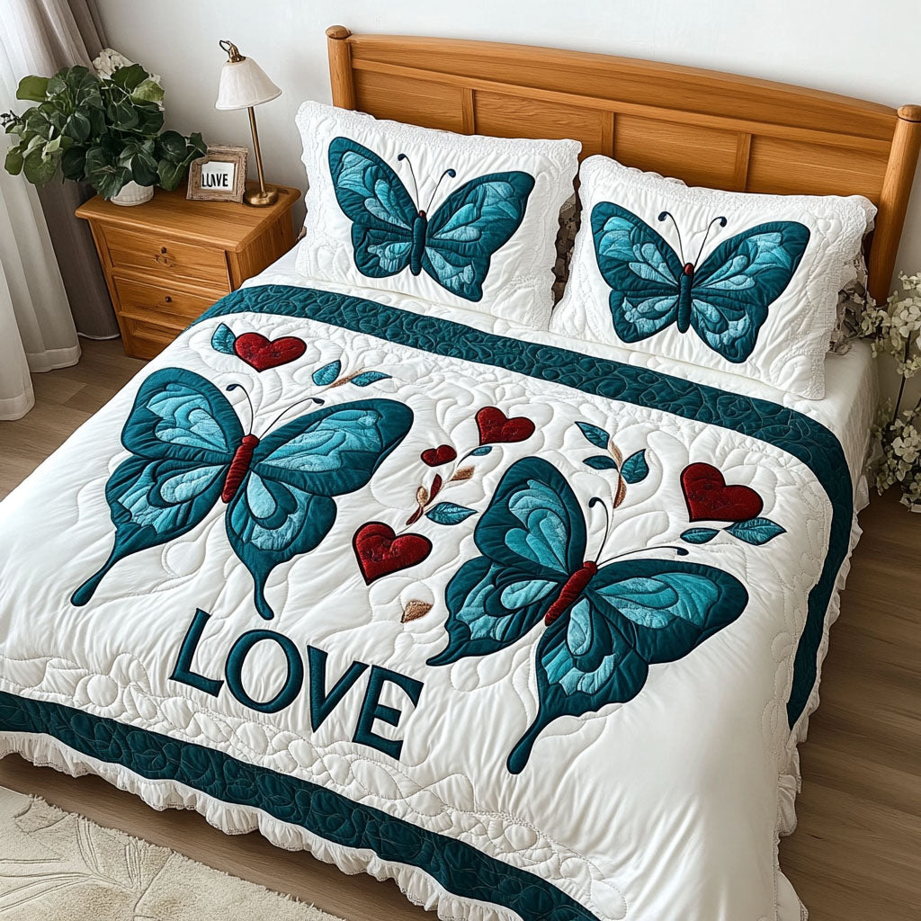 Transformative Love 3-Piece Quilted Bedding Set NCU0PT2999