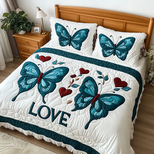 Transformative Love 3-Piece Quilted Bedding Set NCU0PT2999