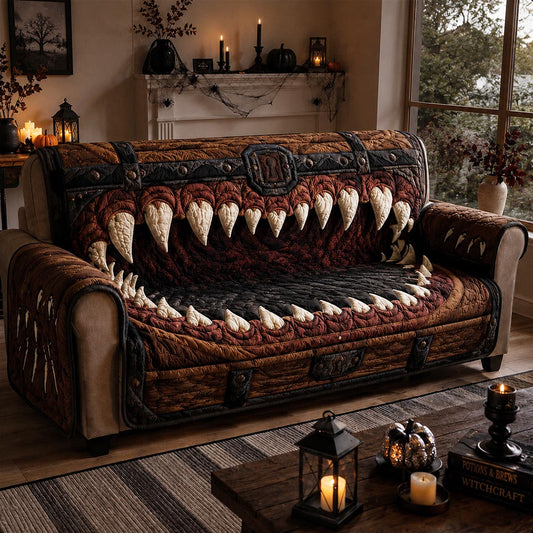 Treasure Chest Trap Quilted Sofa Cover NCU0DV9997