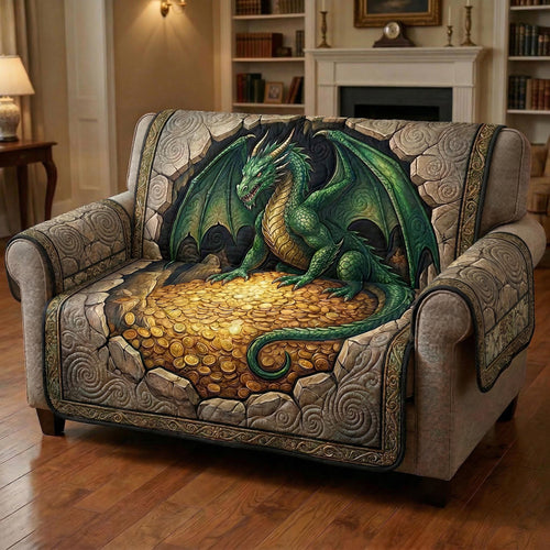 Treasure Dragon Quilted Sofa Cover NCU0TD2584