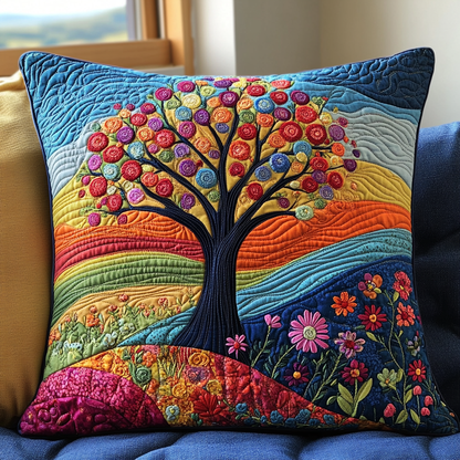 Tree Dreamscape Quilted Pillow Case NCU0DV4064
