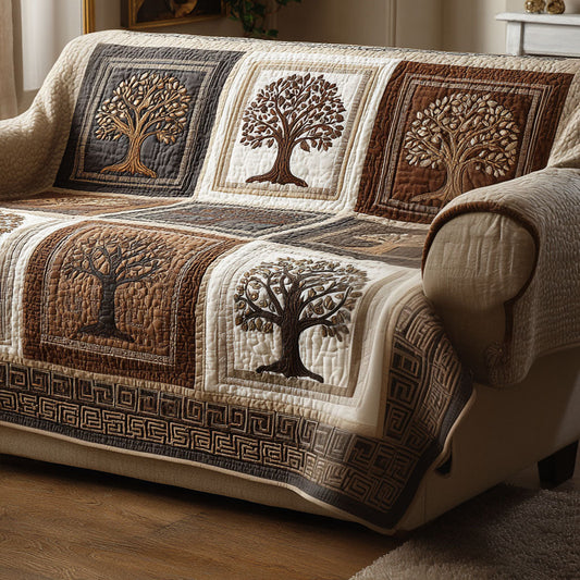 Tree Harmony Quilted Sofa Cover NCU0NT11853