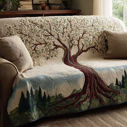 Tree Haven Quilted Sofa Cover NCU0DK11656