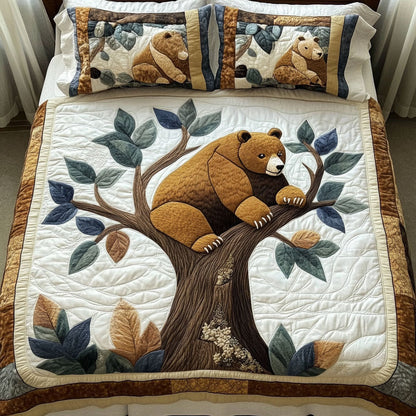 Tree Hugger 3-Piece Quilted Bedding Set NCU0NT3869