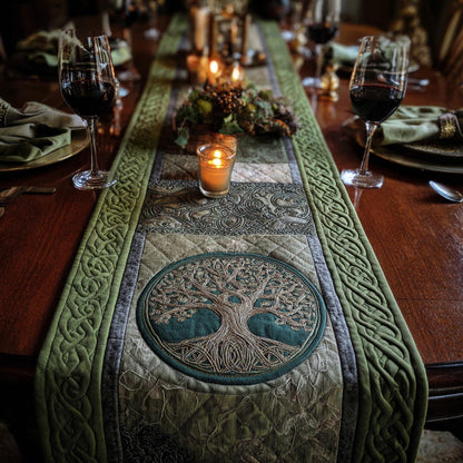 Tree Of Life Quilted Table Runner NCU0DV9311