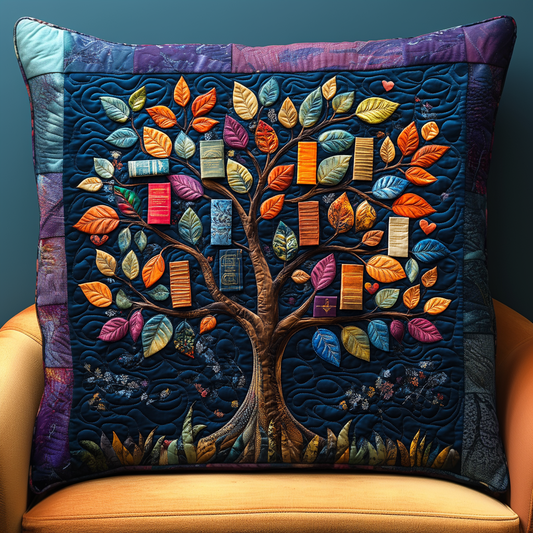 Tree Of Wisdom Quilted Pillow Case NCU0DV1201