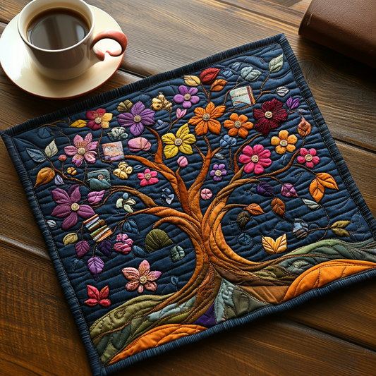 Tree Of Wisdom Quilted Placemat NCU0DV1237