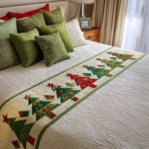 Tree Parade Quilted Bed Runner NCU0NT9608