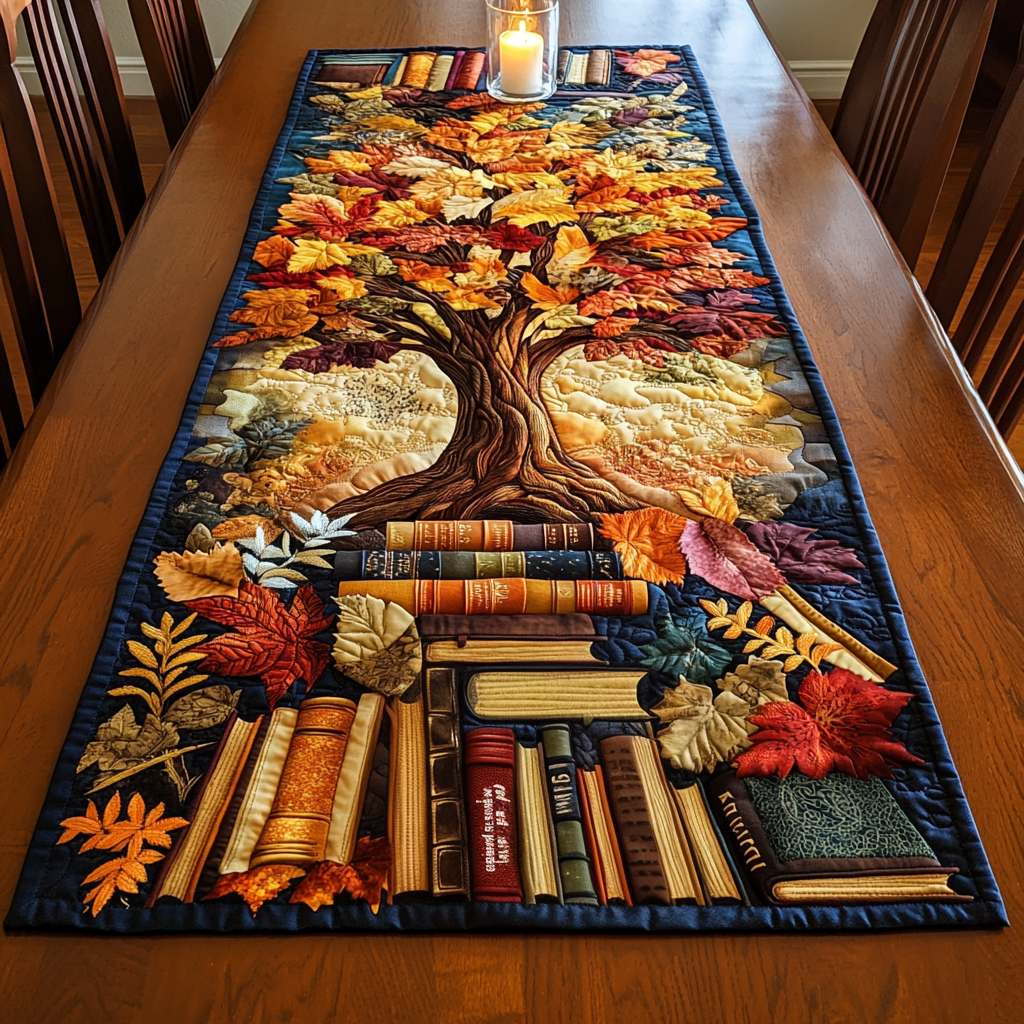 Tree Tales Quilted Table Runner NCU0VH4336