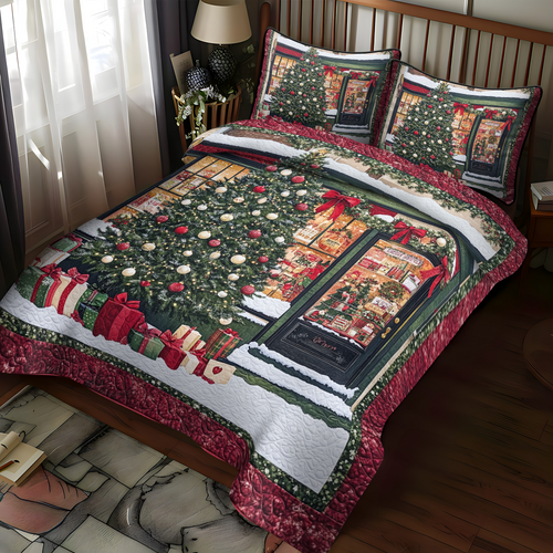 Tree of Joy 3-Piece Quilted Bedding Set NCU0VH954