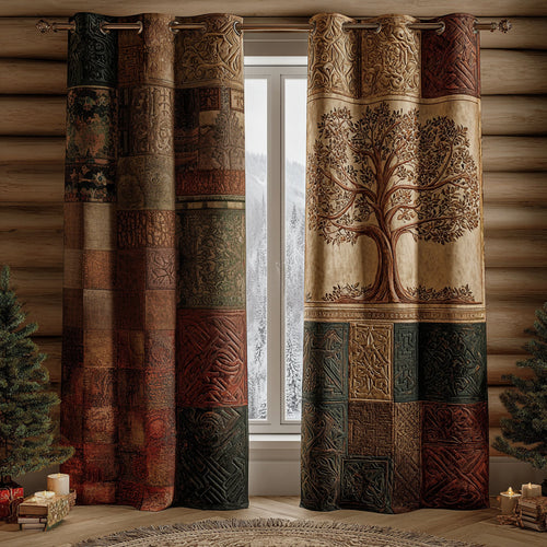 Tree of Life Quilted Curtains NCU0DV8658