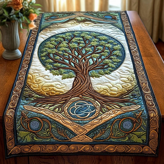 Tree of Life Quilted Table Runner NCU0NT3032