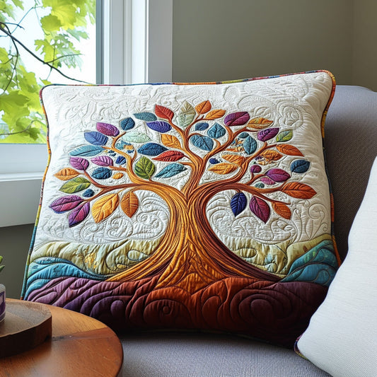 Tree of Light Quilted Pillow Case NCU0DV6295