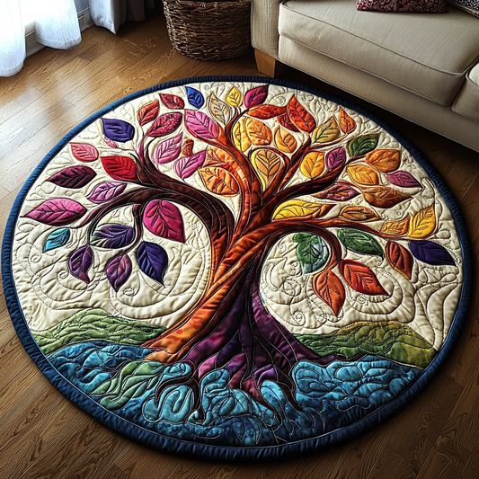 Tree of Light Quilted Round Mat NCU0DV6208