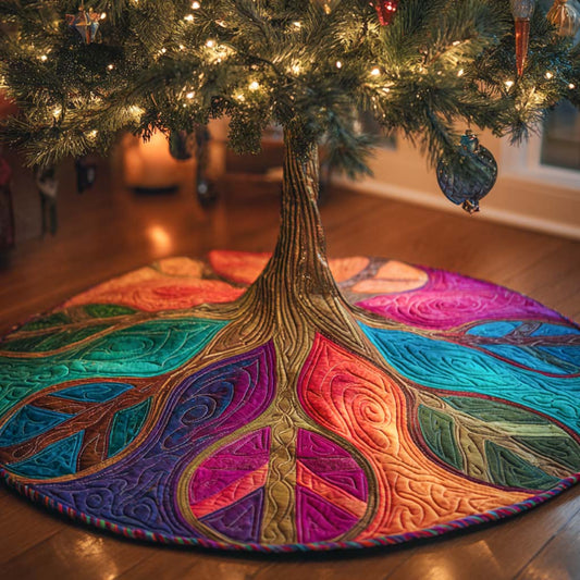 Tree of Peace Quilted Tree Skirt NCU0XD1332