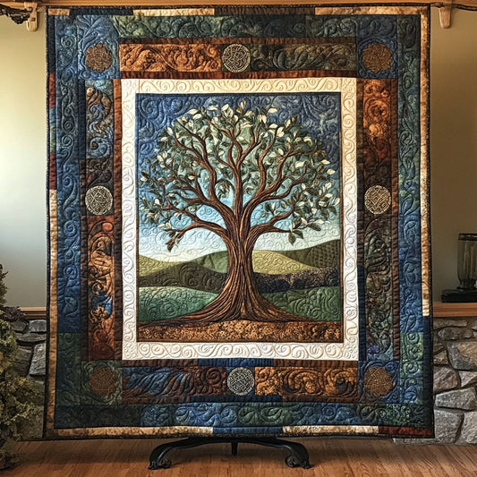 Tree of Serenity Art Quilt Hanging NCU0PT3293