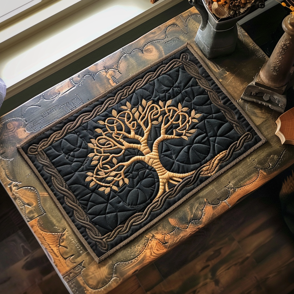 Tree of Life Quilted Place Mat NCU0TH462