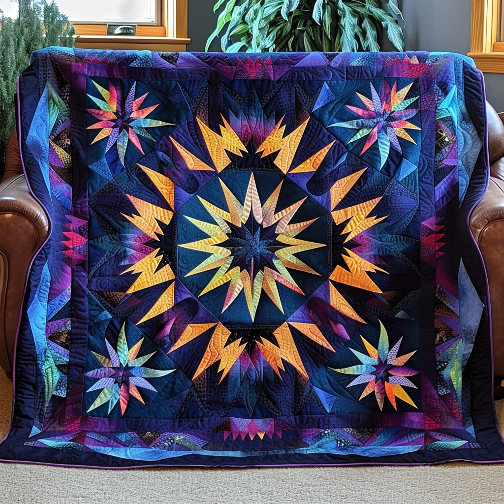 Tribal Night Quilted Blanket NCU0TH691