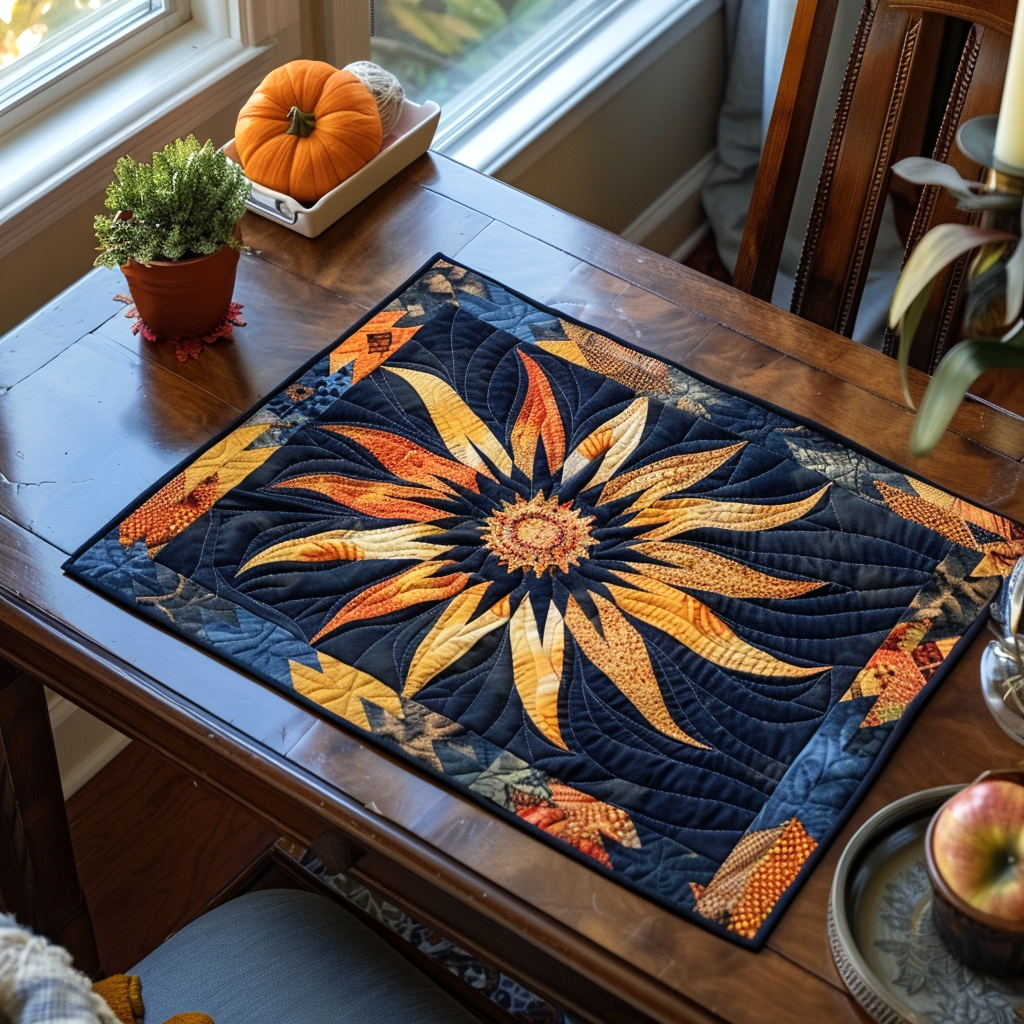 Tribal Sun Quilted Place Mat NCU0TH624