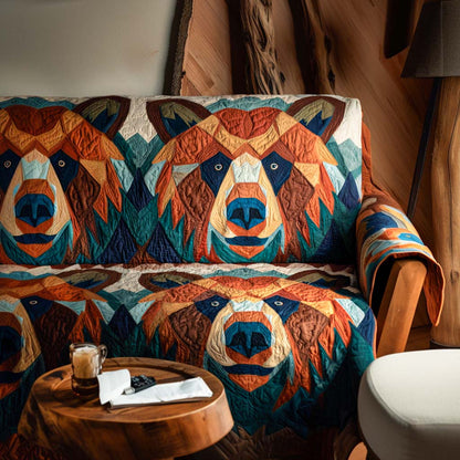 Tribal Bear Quilted Sofa Cover NCU0NT10668