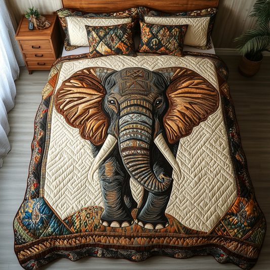 Tribal Beauty 3-Piece Quilted Bedding Set NCU0NT3207