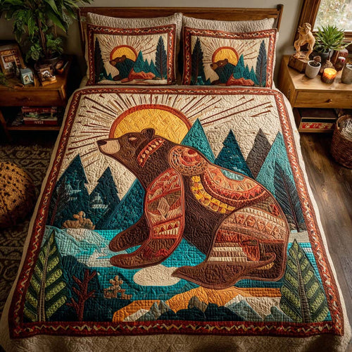 Tribal Claw 3-Piece Quilted Bedding Set NCU0TD199