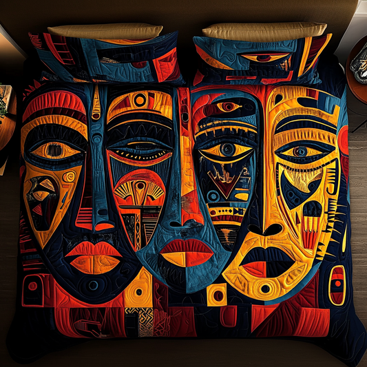 Tribal Dream 3-Piece Quilted Bedding Set NCU0VH5486