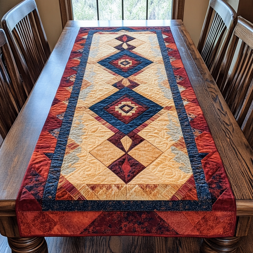 Tribal Echo Quilted Table Runner NCU0DK5120