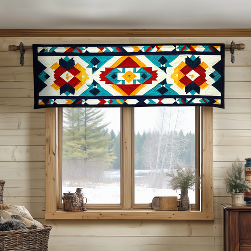 Tribal Echo Quilted Valance NCU0DK4991