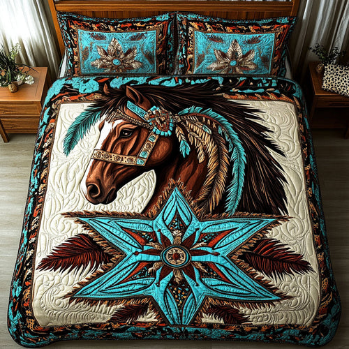 Tribal Echoes 3-Piece Quilted Bedding Set NCU0PT3160