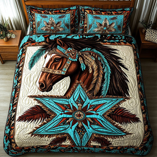 Tribal Echoes 3-Piece Quilted Bedding Set NCU0PT3160