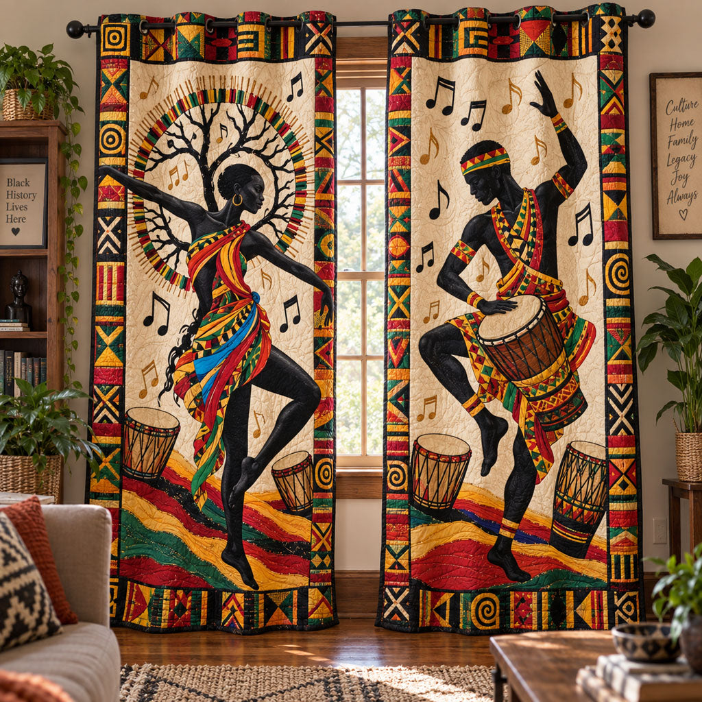 Tribal Elegance Quilted Curtains NCU0PT12132