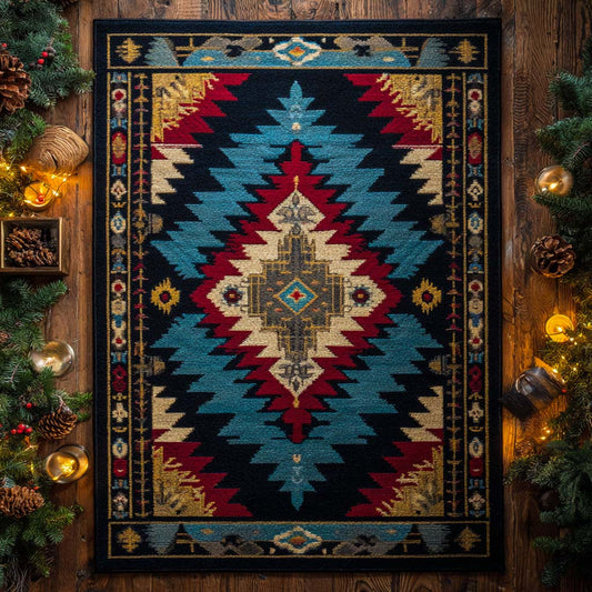 Tribal Ember Diamond Area Rug NCU0XD1847