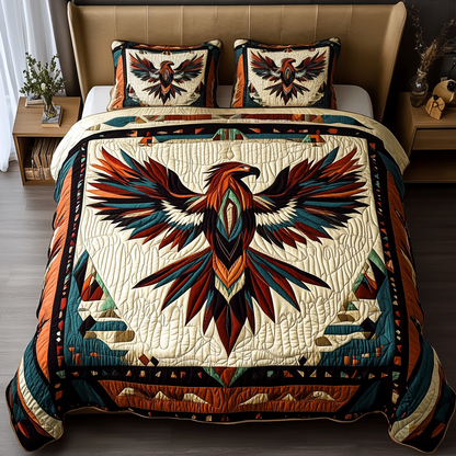 Tribal Flight 3-Piece Quilted Bedding Set NCU0VH2021