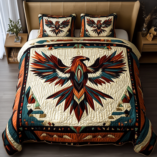 Tribal Flight 3-Piece Quilted Bedding Set NCU0VH2021
