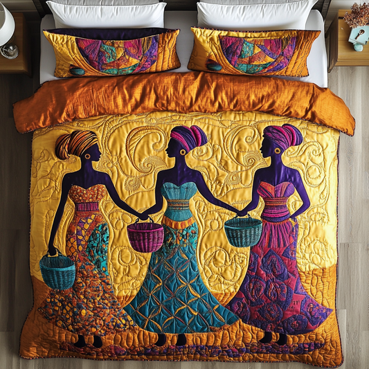 Tribal Grace 3-Piece Quilted Bedding Set NCU0VH5504