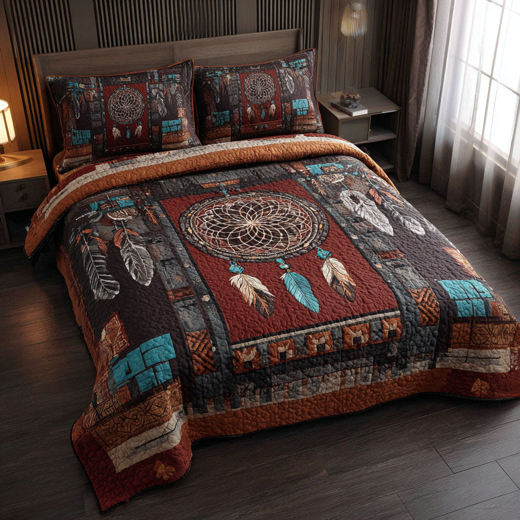 Tribal Harmony 3-Piece Quilted Bedding Set NCU0DK11907