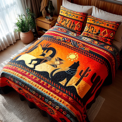 Tribal Harmony 3-Piece Quilted Bedding Set NCU0DK8304