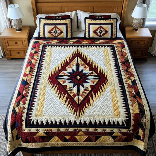 Tribal Harmony 3-Piece Quilted Bedding Set NCU0NT2496