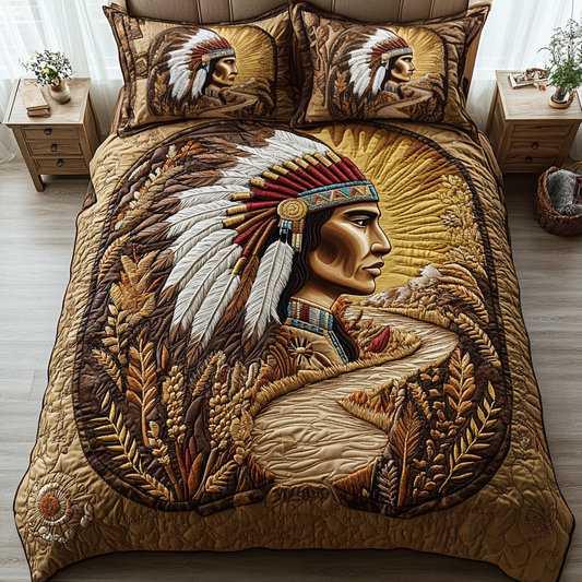 Tribal Heritage 3-Piece Quilted Bedding Set NCU0DK7672