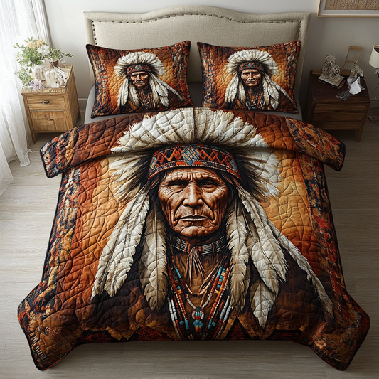 Tribal Honor Collection 3-Piece Quilted Bedding Set NCU0DV4278
