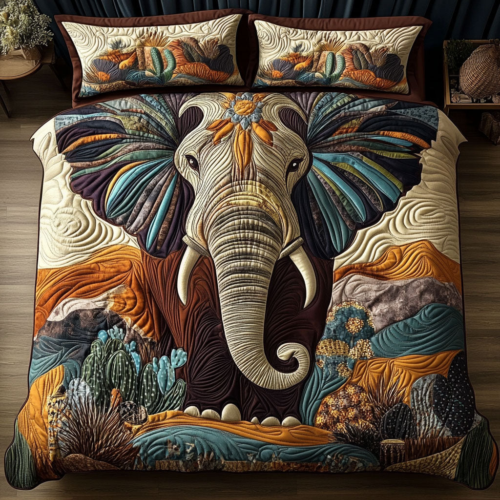 Tribal Journey 3-Piece Quilted Bedding Set NCU0PT7277